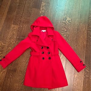 Petite red coat